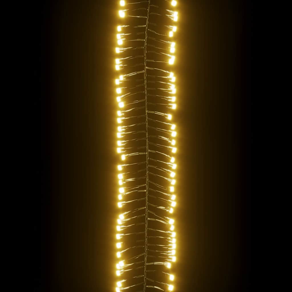 Ljusslinga med 1000 LED cluster varmvit 11 m PVC