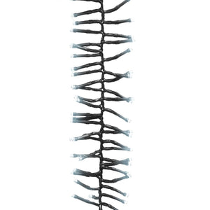 Ljusslinga med 2000 LED cluster kallvit 17 m PVC