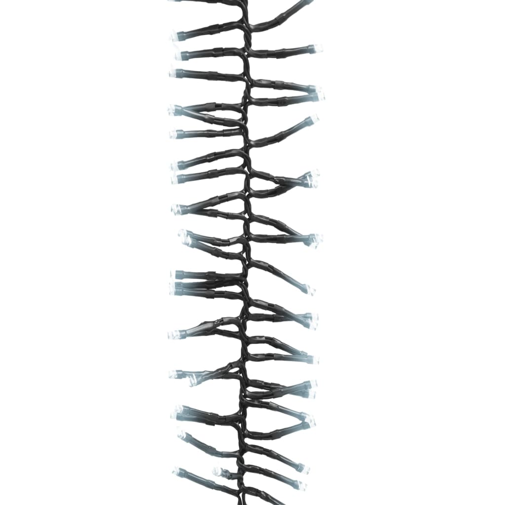 Ljusslinga med 3000 LED cluster kallvit 23 m PVC