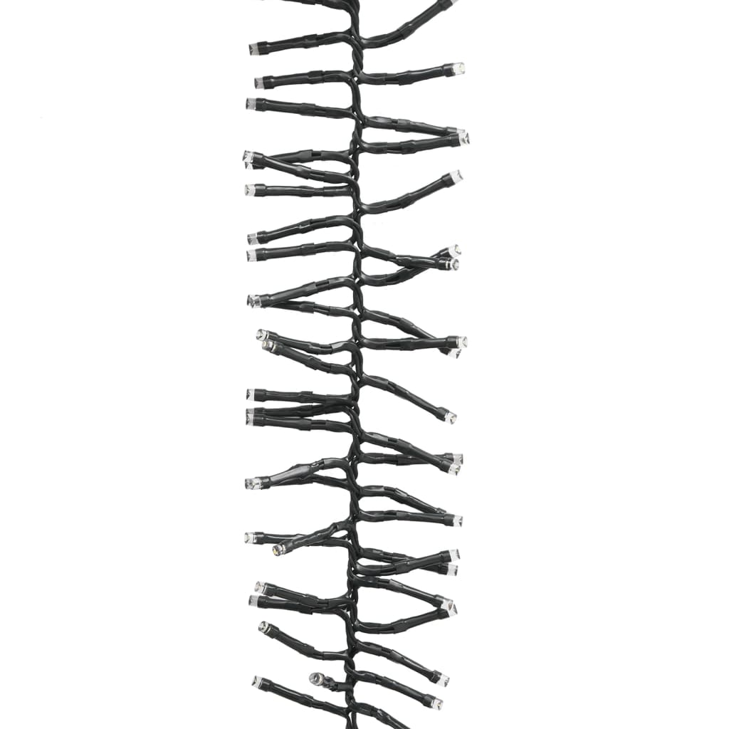 Ljusslinga med 3000 LED cluster kallvit 23 m PVC