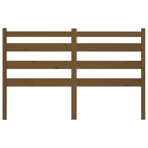 Sänggavel honungsbrun 141x4x100 cm massiv furu