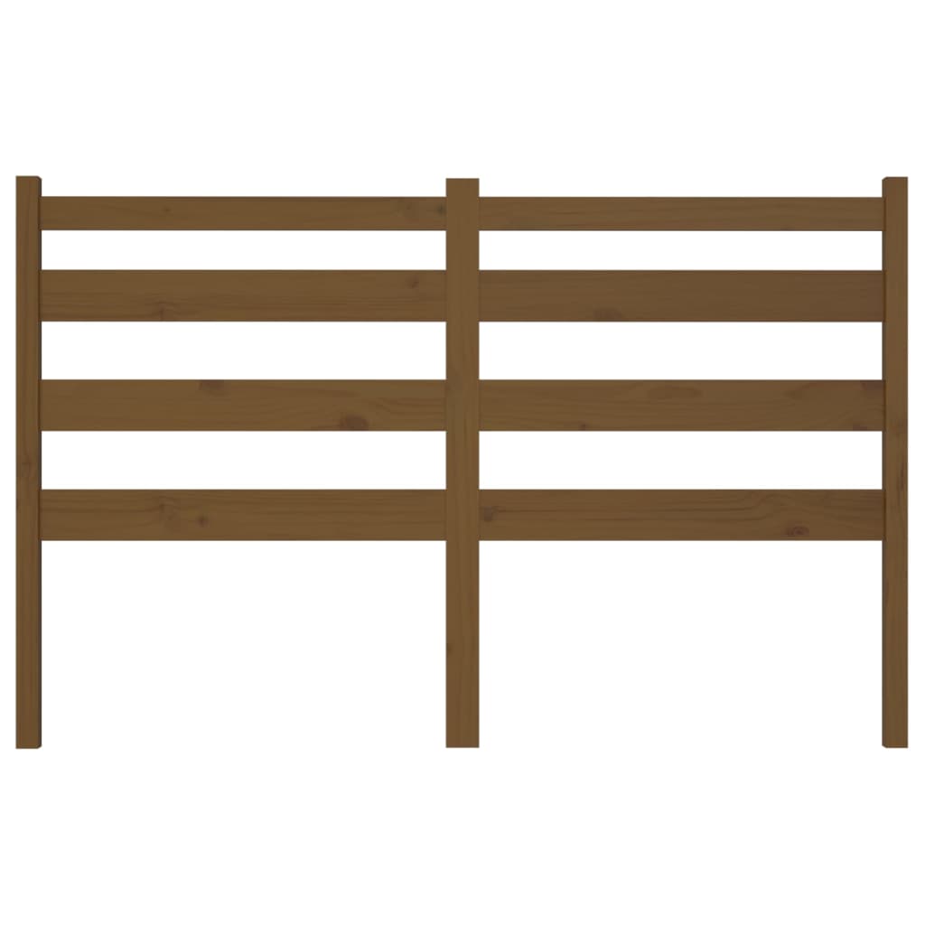 Sänggavel honungsbrun 166x4x100 cm massiv furu