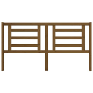 Sänggavel honungsbrun 186x4x100 cm massiv furu