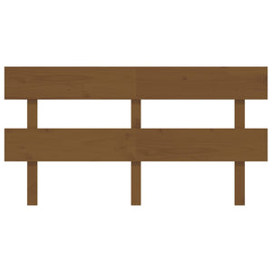 Sänggavel honungsbrun 154x3x81 cm massiv furu