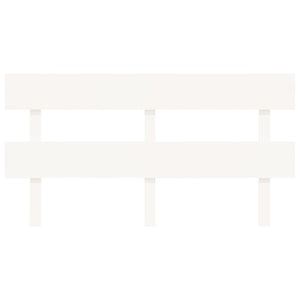 Sänggavel vit 164x3x81 cm massiv furu