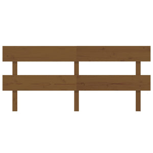 Sänggavel honungsbrun 184x3x81 cm massiv furu