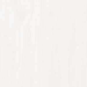 Sänggavel vit 141x3x80,5 cm massiv furu