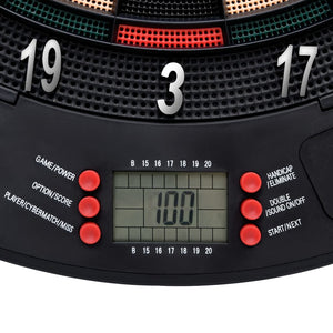 Elektronisk darttavla med pilar svart polypropen