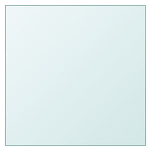 Bordsskiva genomskinlig 50x50 cm härdat glas