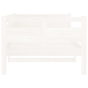 Dagbädd vit 90x200 cm massiv furu