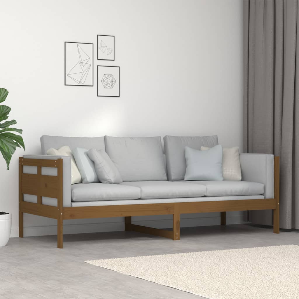 Dagbädd honungsbrun 80x200 cm massiv furu