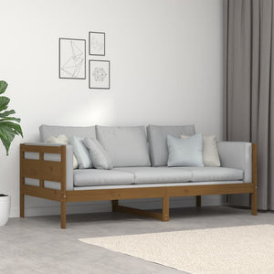 Dagbädd honungsbrun massiv furu 90x190 cm