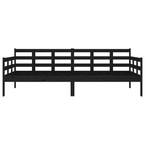 Dagbädd svart 90x200 cm massiv furu