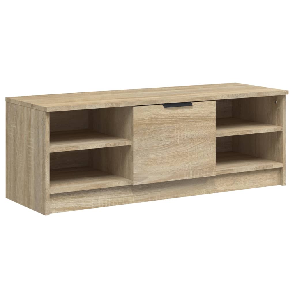 Tv-bänk sonoma-ek 102x35,5x36,5 cm konstruerat trä