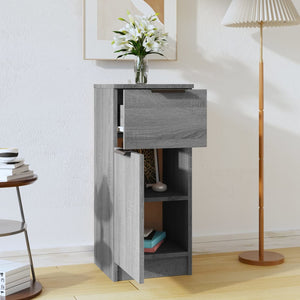 Byrå grå sonoma 30x30x70 cm konstruerat trä