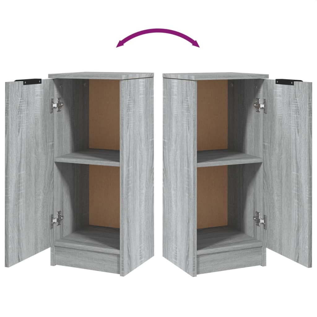 Byrå grå sonoma 30x30x70 cm konstruerat trä