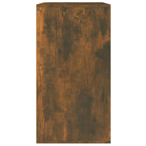 Sminkskåp rökfärgad ek 80x40x75 cm konstruerat trä