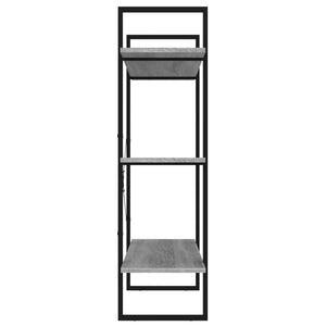 Bokhylla grå sonoma 100x30x105 cm konstruerat trä