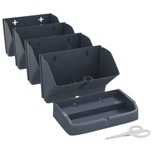 Vertikal trädgård 4 krukor antracit polypropylen