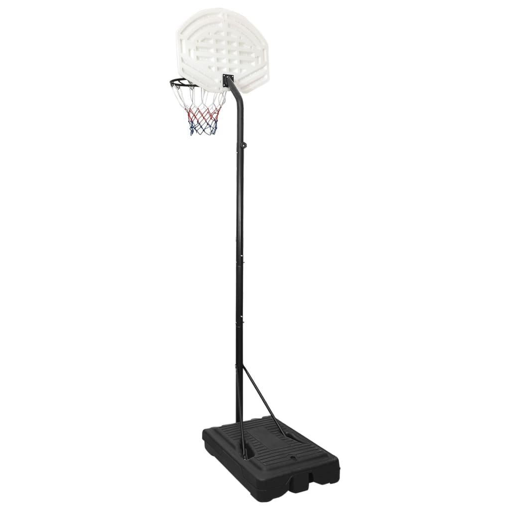 Basketkorg med stativ vit 282-352 cm polyeten