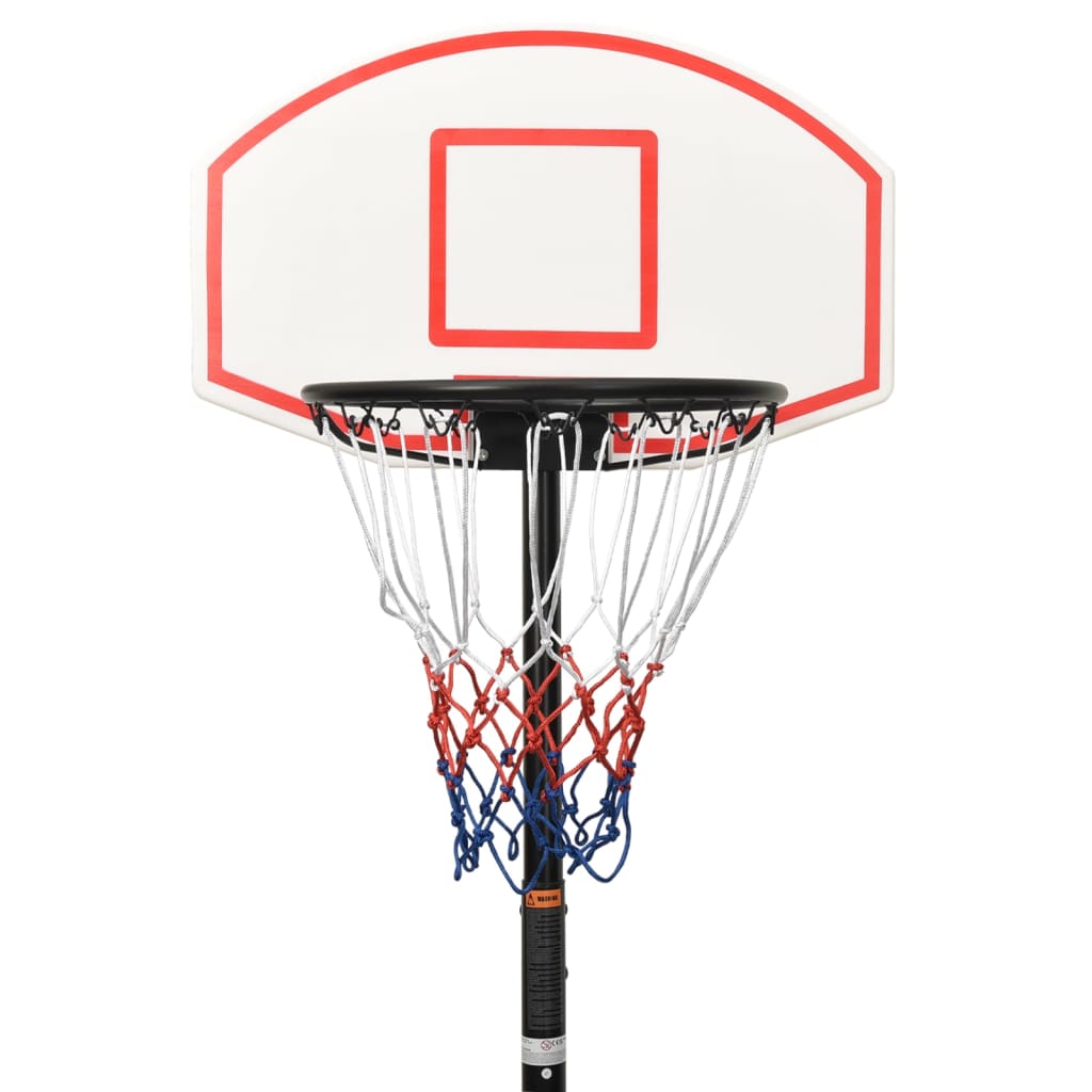 Basketkorg med stativ vit 216-250 cm polyeten