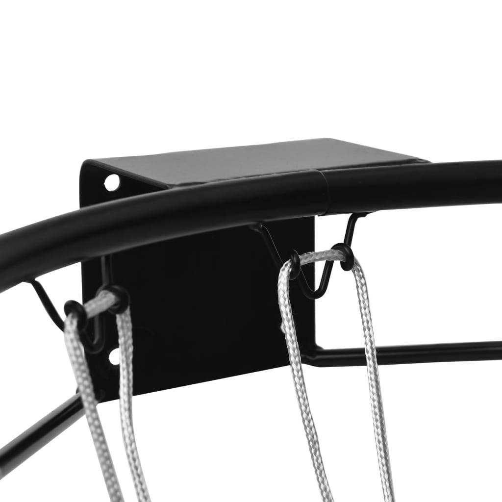 Basketring svart 45 cm stål