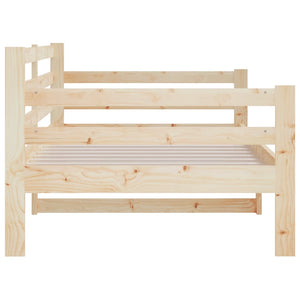 Dagbädd utan madrass 80x200 cm massiv furu