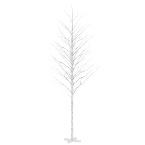 Björkträd med LED varmvit 672 LEDs 400 cm