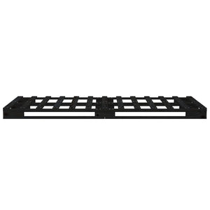 Pallsäng 75x190 cm massiv furu svart