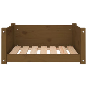 Hundbädd honungsbrun 65,5x50,5x28 massiv furu