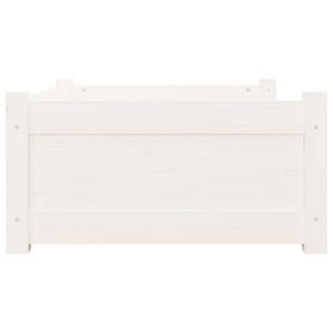 Hundbädd vit 75,5x55,5x28 massiv furu