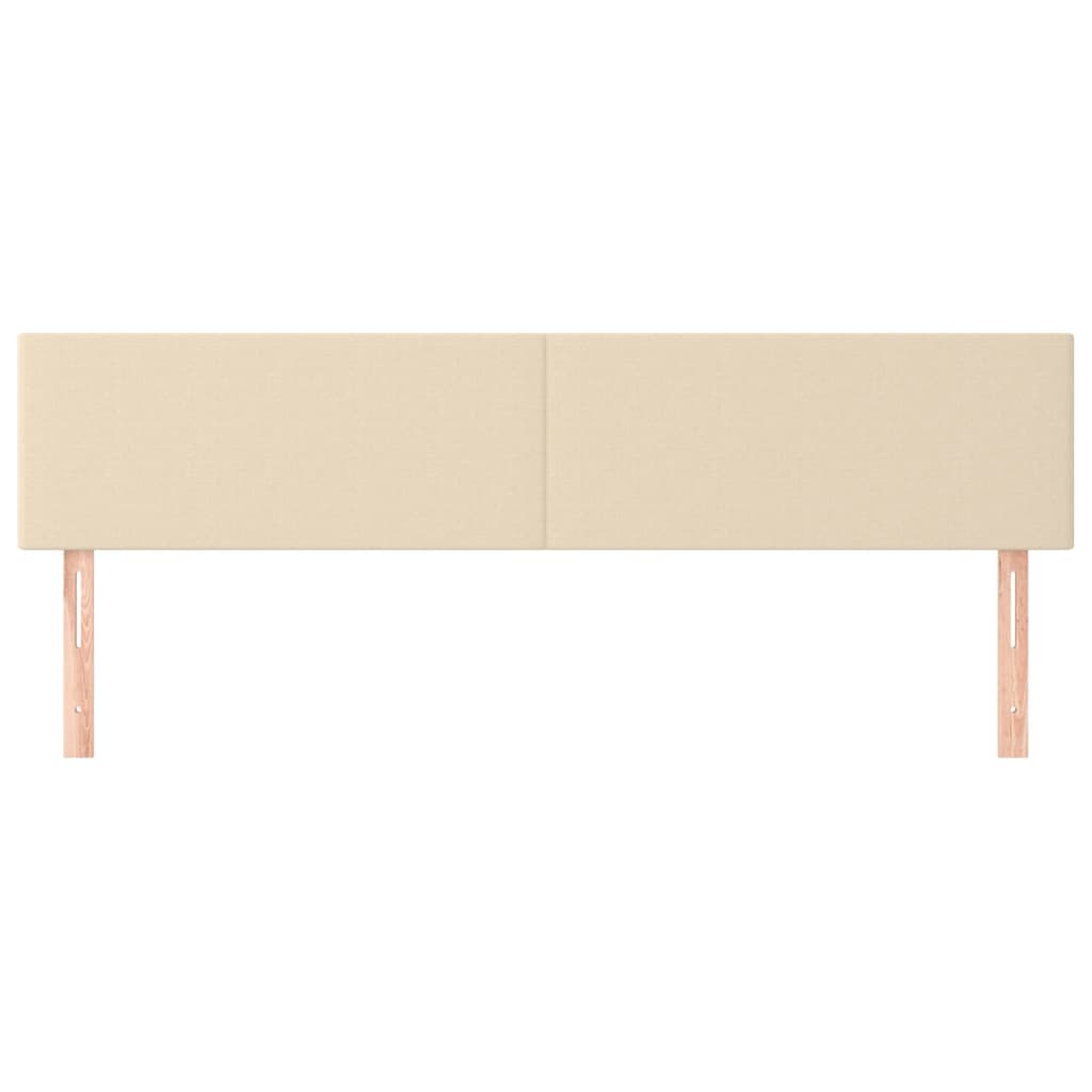 Huvudgavlar 2 st gräddvit 80x5x78/88 cm tyg