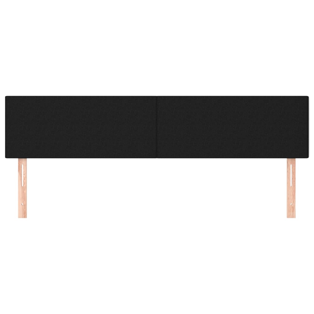 Huvudgavlar 2 st svart 100 x 5 x 78/88 cm tyg