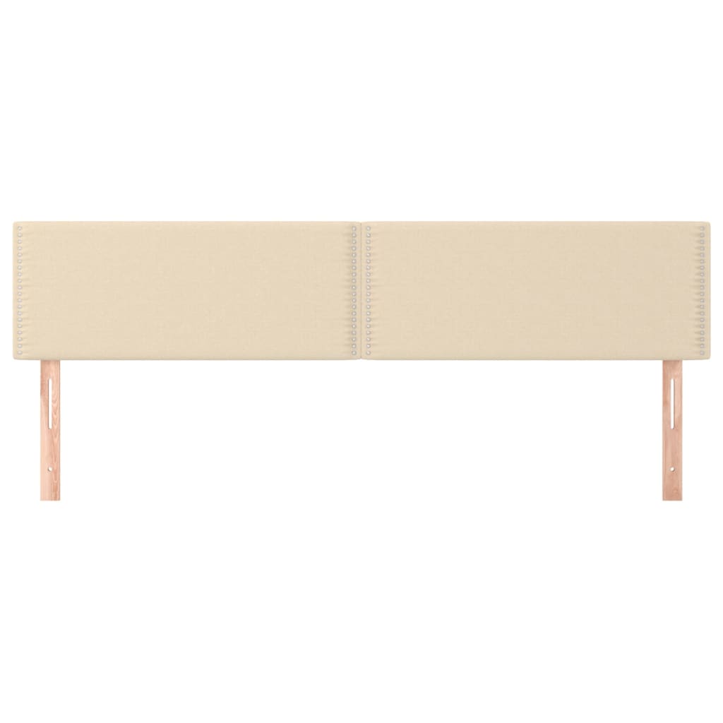 Huvudgavlar 2 st gräddvit 90x5x78/88 cm tyg