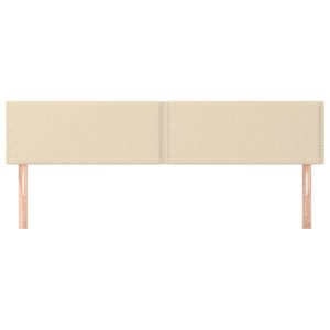 Huvudgavlar 2 st gräddvit 90x5x78/88 cm tyg