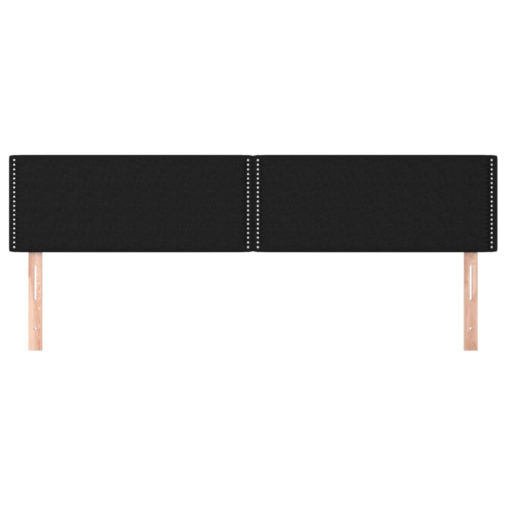 Huvudgavlar 2 st svart 100 x 5 x 78/88 cm tyg