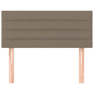 Sänggavel taupe 90x5x78/88 cm tyg