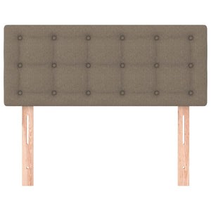 Sänggavel taupe 90x5x78/88 cm tyg