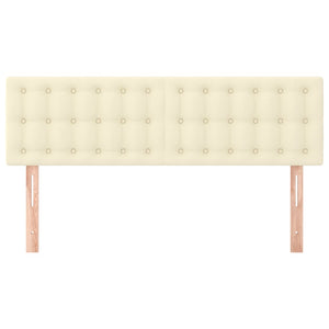 Huvudgavlar 2 st gräddvit 72x5x78/88 cm konstläder