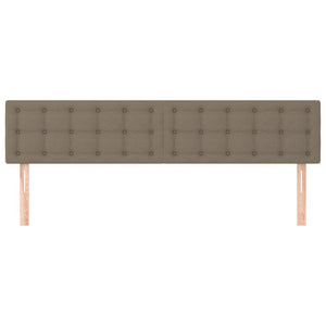 Huvudgavlar 2 st taupe 100 x 5 x 78/88 cm tyg
