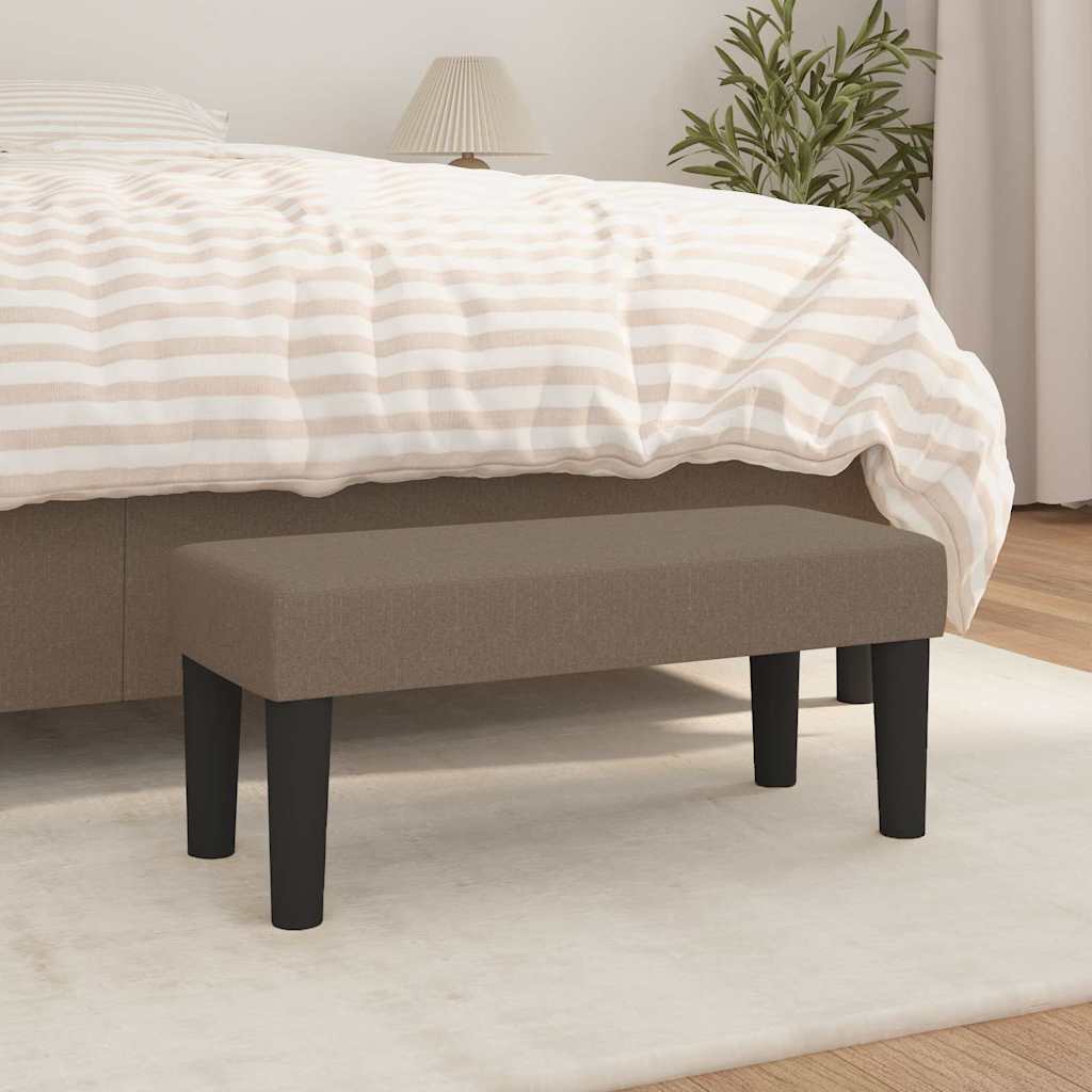 bänk Taupe 70 x 30 x 30 cm tyg