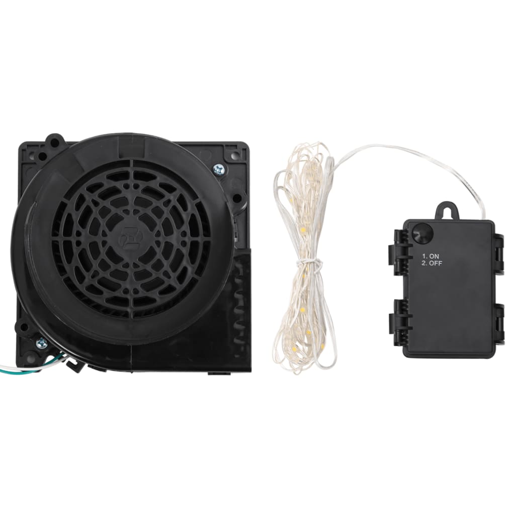 Uppblåsbar snögubbe med LEDs 370 cm