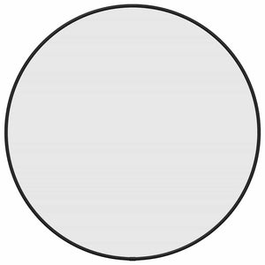Väggspegel svart Ø 50 cm rund