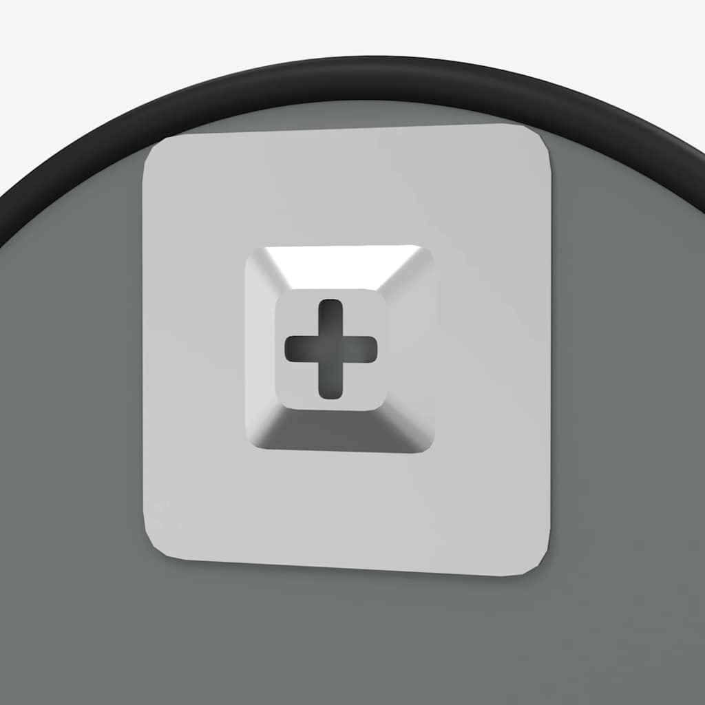 Väggspegel svart Ø 50 cm rund