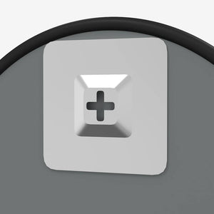 Väggspegel svart Ø 50 cm rund