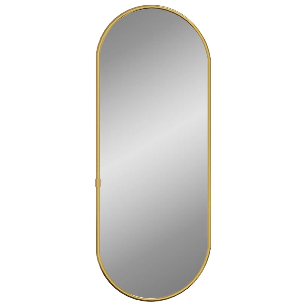 Väggspegel guld 60x25 cm oval