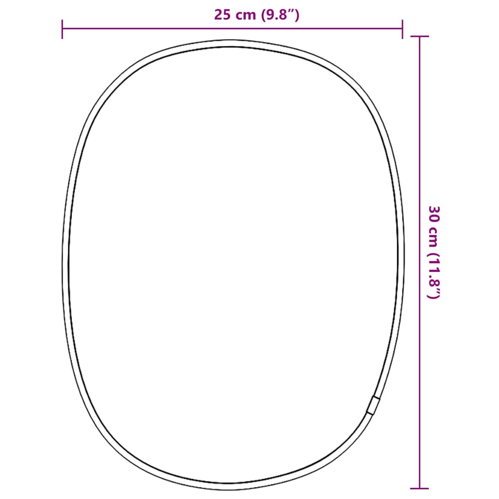 Väggspegel guld 30x25 cm