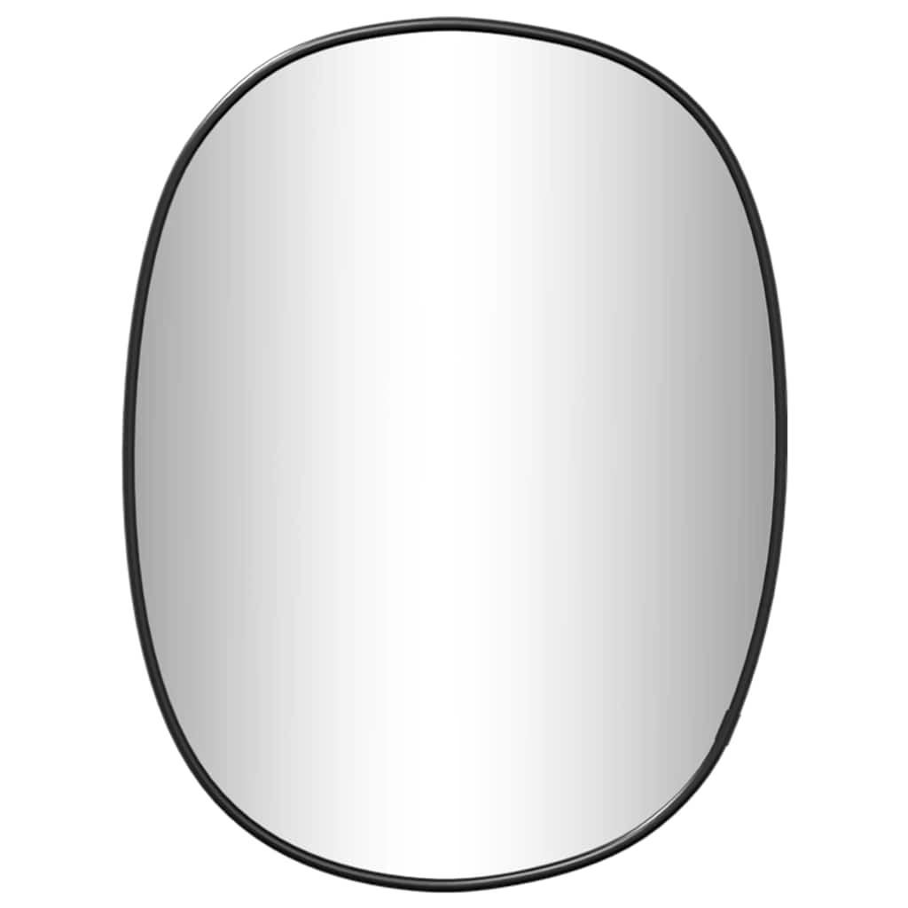 Väggspegel svart 30x25 cm