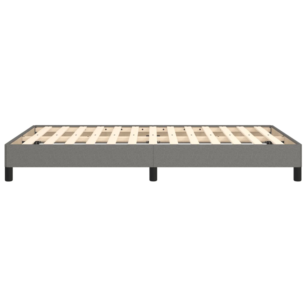 Sängram utan madrass mörkgrå 120x200 cm tyg