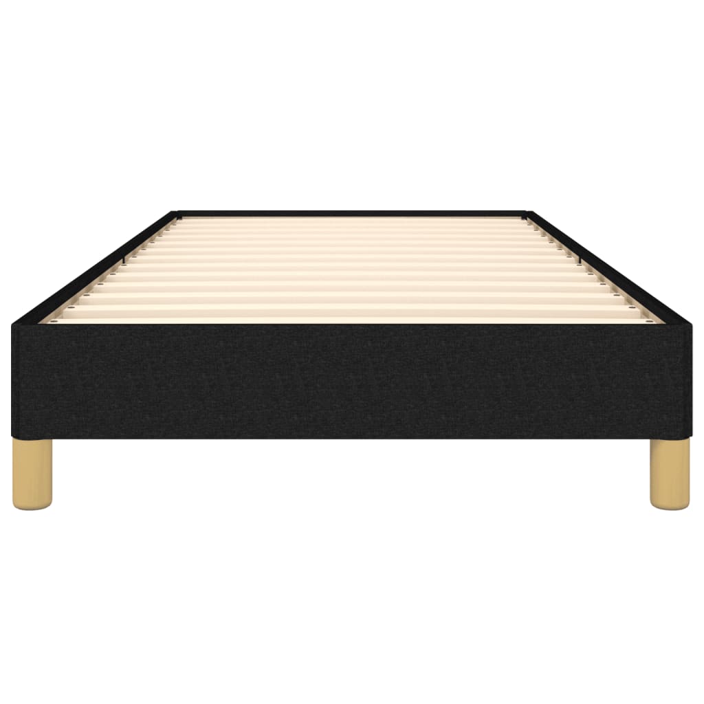 Sängram utan madrass svart 100x200 cm tyg